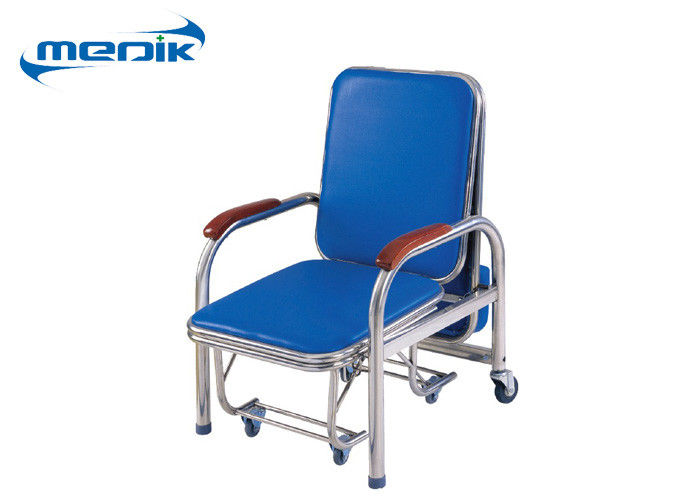 접히는 병원 가구는 피마자를 가진 의자이 딸린 스테인리스 수행 침대를 착석시킵니다