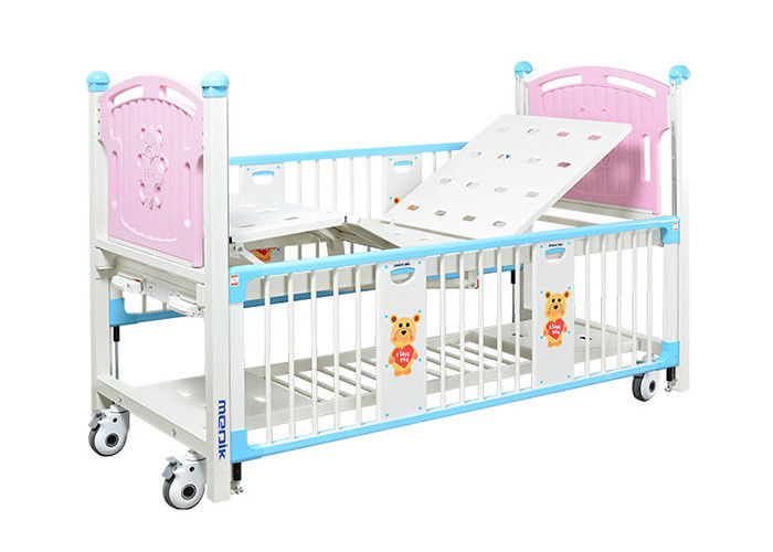 2개의 불안정한 분홍색 병원 아이들을 위해 조정가능한 소아과 침대 백레스트
