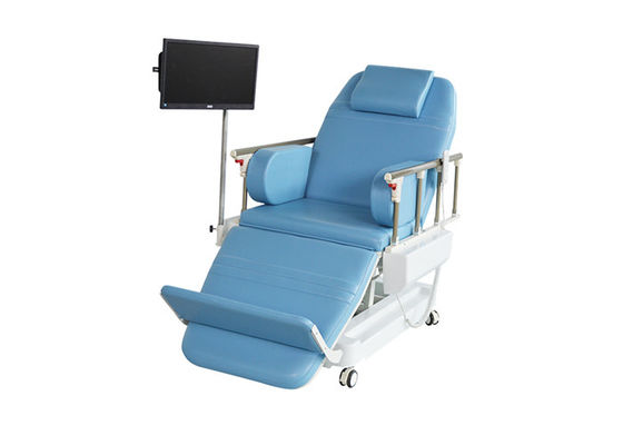 고도 피마자에 조정가능한 전기 투석 침대 헌혈자 의자 접히는 난간