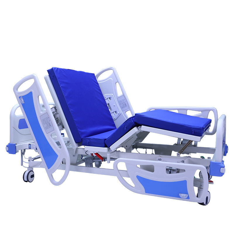 스테인레스 강 다기능 조정할 수 있는 의학 장비 3 크랭크들 매뉴얼 폴드형 ICU 병원 침대