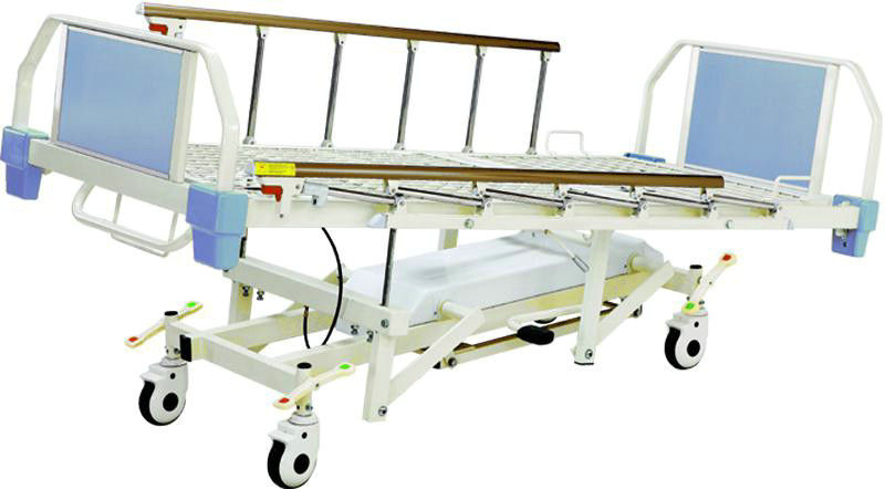 4개의 기능 알루미늄 합금 보조 궤도를 가진 유압 내과 환자 침대